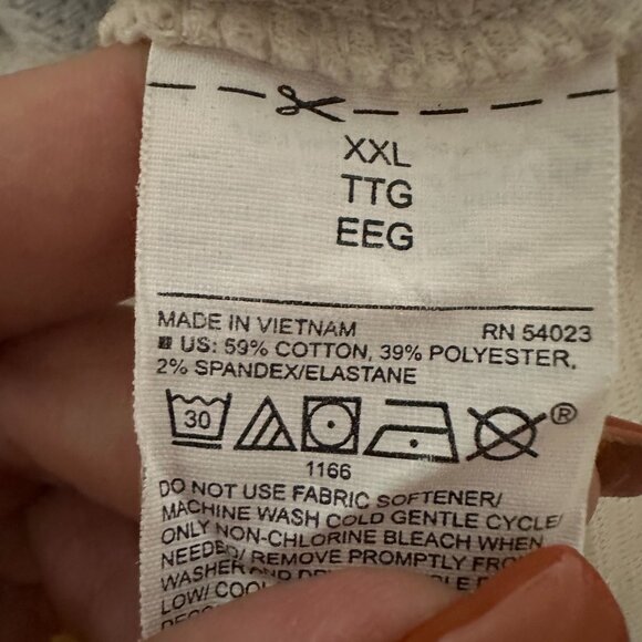 lot of 2 Old Navy Active Dynamic Fleece hoodie sz 2XL Slash Pockets  beige green - Picture 7 of 7